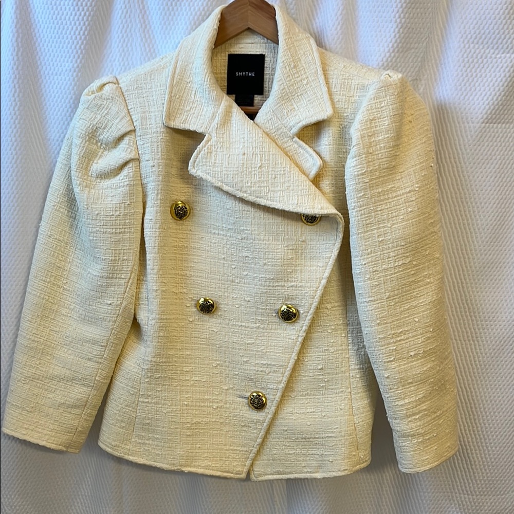 Smythe Cream Double-Breasted Women's Jacket